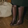 Bottes femme 3420 chocolat lifestyle