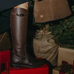 Bottes femme 3420 chocolat lifestyle