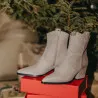 Bottes à talons femme 1411 nubuck sable lifestyle