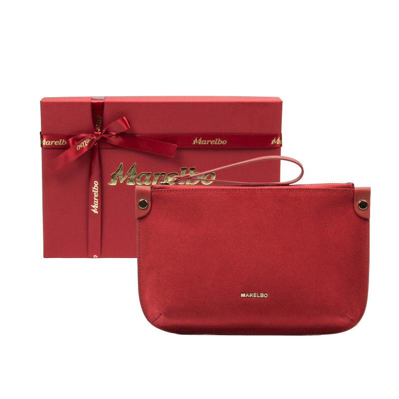 Sac à main femme 211g daim rouge