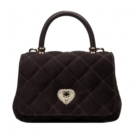 Sac à bandoulière femme 049g suède espresso