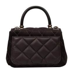 Sac à bandoulière femme 049g suède espresso