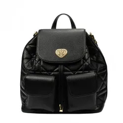 Sac à dos femme 308g cuir noir