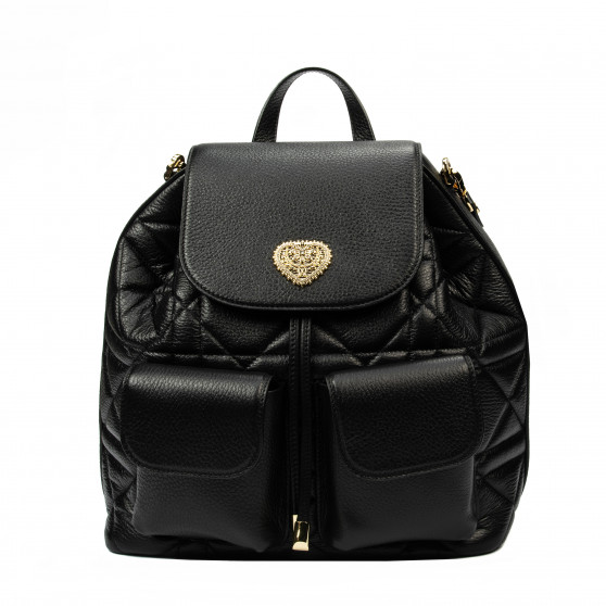 Sac à dos femme 308g cuir noir