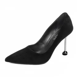 Chaussures élégantes femme 1357 velours noir