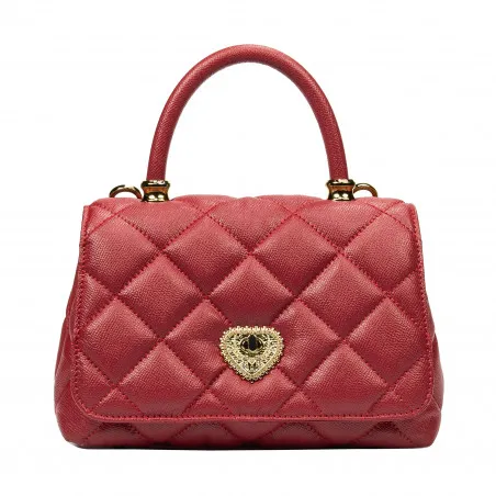 Sac à main femme bandoulière 049g rouge saffiano