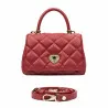 Sac à main femme bandoulière 049g rouge saffiano