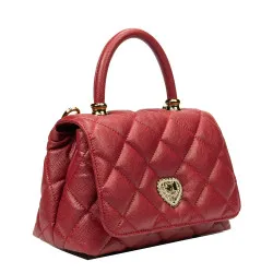 Sac à main femme bandoulière 049g rouge saffiano