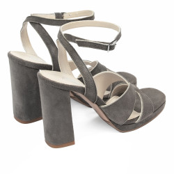 Sandales femme 1347 sable velours