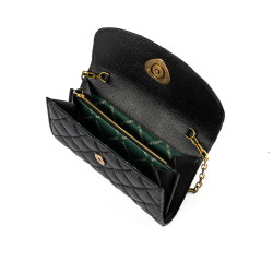 Sac à main femme bandoulière 048g noir caviar