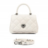Sac à main femme bandoulière 049g 01 panna safiano