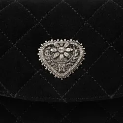 Sac à main pour femme 048g 01 daim noir