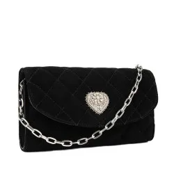 Sac à main pour femme 048g 01 daim noir
