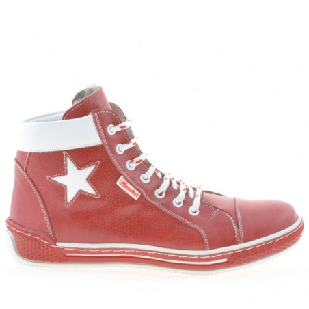 Bottes femme 3274 rouge+blanc