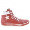 Bottes femme 3274 rouge+blanc