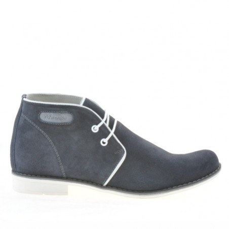 Bottes adolescents 464 indigo velours+blanc