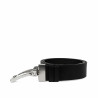 Ceinture homme 71b bicolore noir+noir caviar