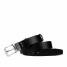 Ceinture homme 71b bicolore noir+noir caviar