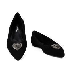 Ballerines femme 1362 velours noir