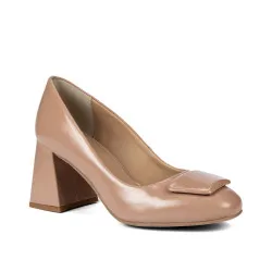 Chaussures élégantes femme 1324 vernis beige