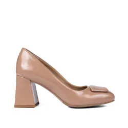 Chaussures élégantes femme 1324 vernis beige