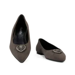Ballerines femme 1362 sable velours