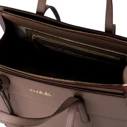 Sac pour femme à bandoulière 047g cuir capuccino