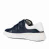 Baskets femme 6008-1sc indigo+blanc