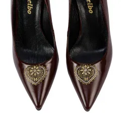 Chaussures élégantes femme 1363 vernis bordeaux