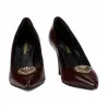 Chaussures élégantes femme 1363 vernis bordeaux