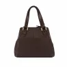Sac à bandoulière femme 004-1g chocolat foncé