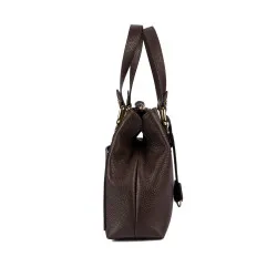 Sac à bandoulière femme 004-1g chocolat foncé