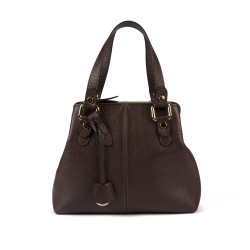 Sac à bandoulière femme 004-1g chocolat foncé