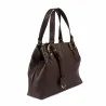 Sac à bandoulière femme 004-1g chocolat foncé