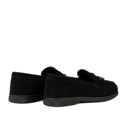 Mocassins femme 6082-1 velours noir