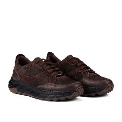 Chaussures décontractées/sport pour hommes 996 café velours combiné