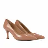 Chaussures élégantes femme 1359 verni beige