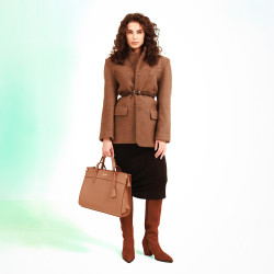 Ceinture femme 44-1mc café velours lifestyle