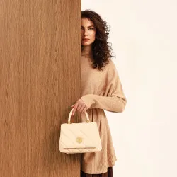 Sac à main femme bandoulière 049g panna saffiano lifestyle