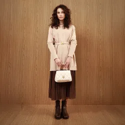 Sac à main femme bandoulière 049g panna saffiano lifestyle