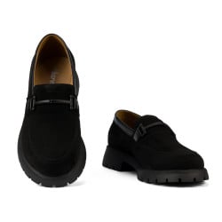 Chaussures casual femme 6099 bufalo noir combiné
