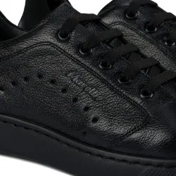 Chaussures de sport femme 6103 cuir noir combiné