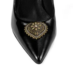 Chaussures élégantes femme 1364 vernis noir