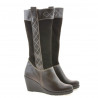 Bottes femme 3221 café combiné
