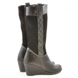 Bottes femme 3221 café combiné