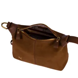 Sac à main pour femme 037-1g daim marron
