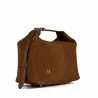 Sac à main pour femme 037-1g daim marron