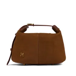 Sac à main pour femme 037-1g daim marron