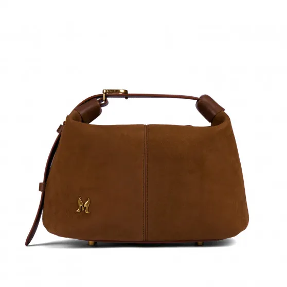 Sac à main pour femme 037-1g daim marron