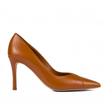 Chaussures élégantes femme 1325 marron cognac